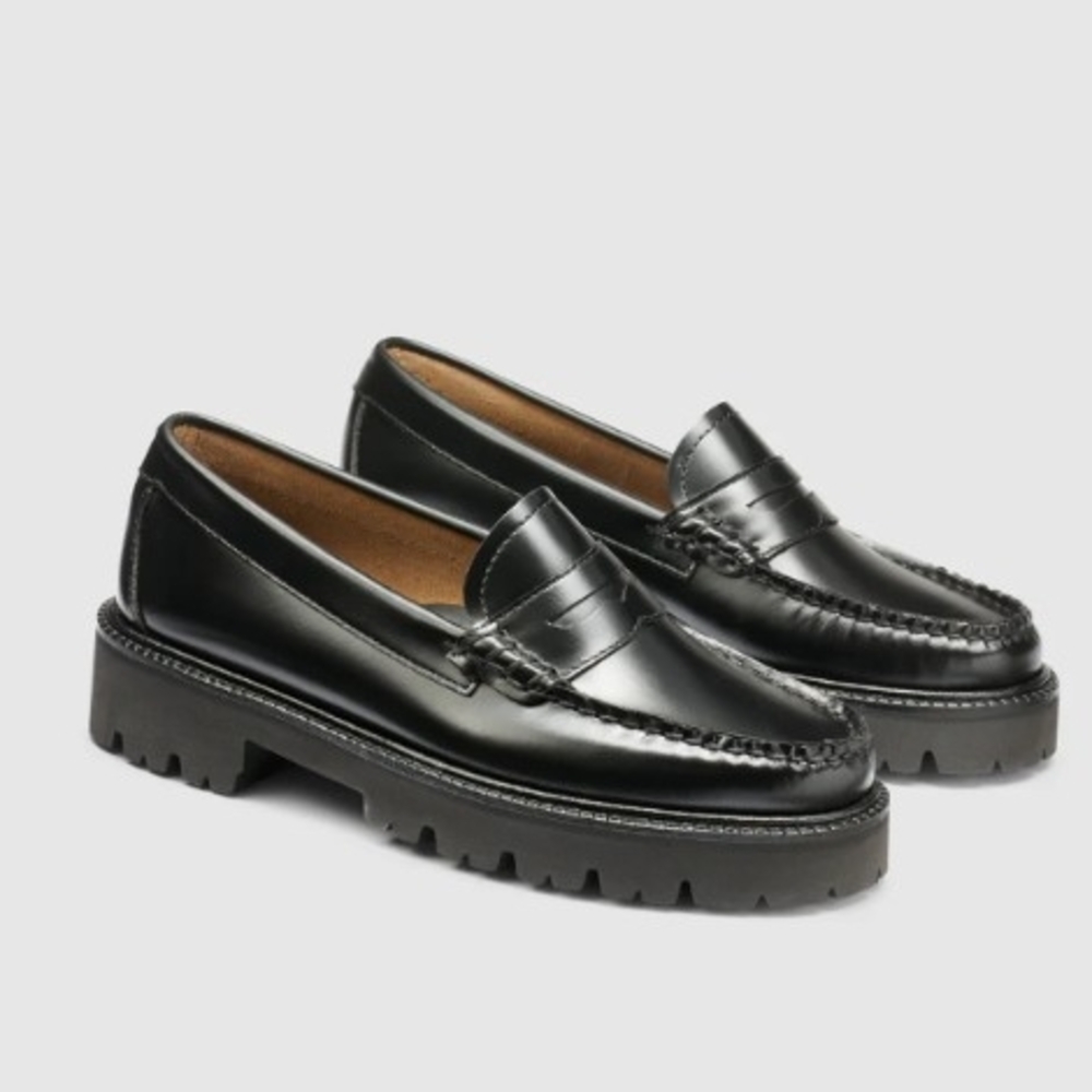 Black Leather Loafers